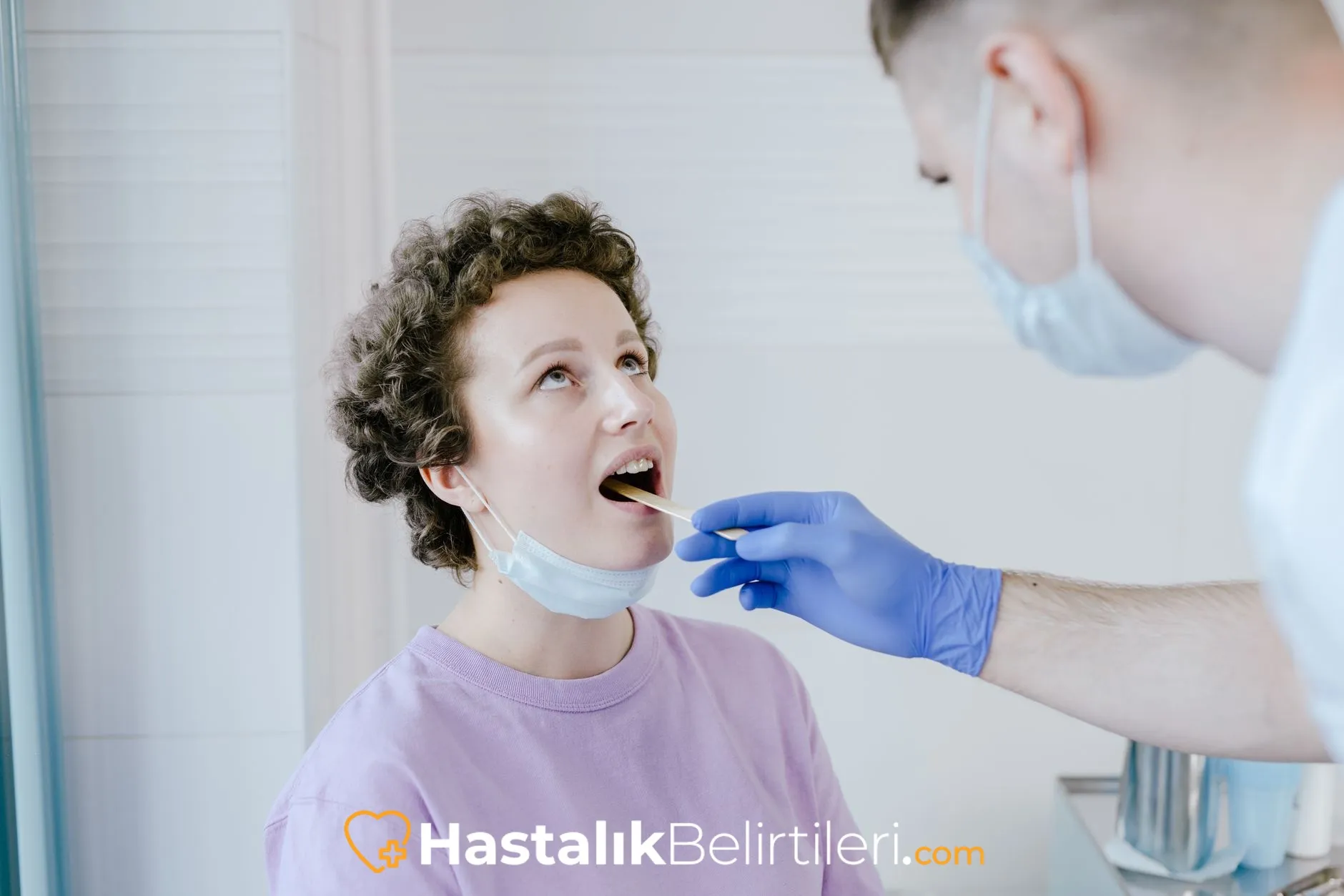 Kötü ağız kokusu ve bademcik taşı oluşumu temsili