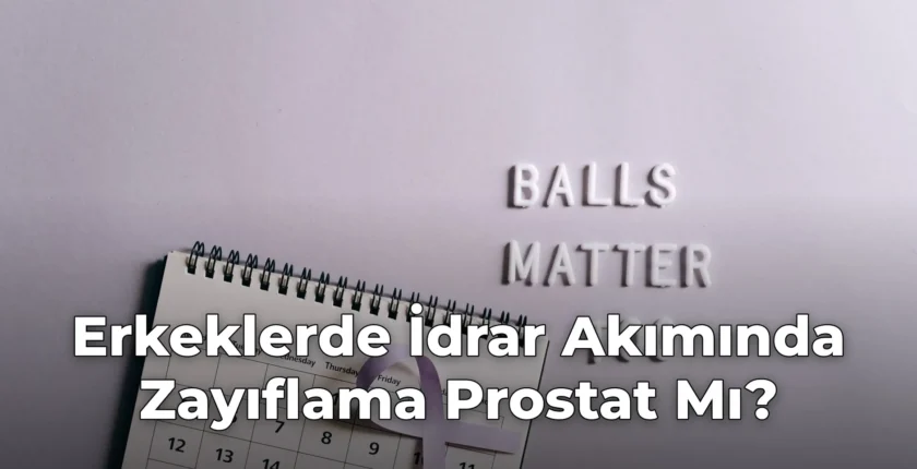 Erkeklerde İdrar Akımında Zayıflama Prostat Mı?