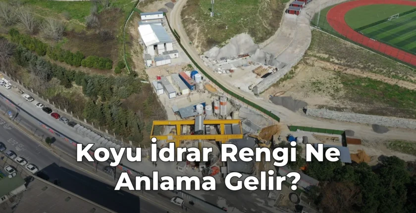 Koyu İdrar Rengi Ne Anlama Gelir?
